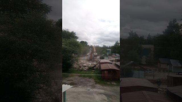 Супер быстрый снос деревянного дома ч.2 смотреть онлайн