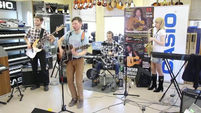 Группа "Тень города" на Дне Рождении муз. магазина "Бастон". 6 смотреть онлайн