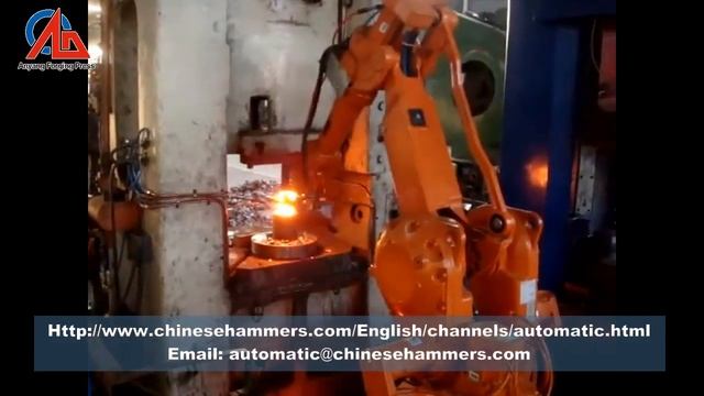 Автоматическая ковочная линия Anyang производит трубопроводную арматуру с роботом смотреть онлайн