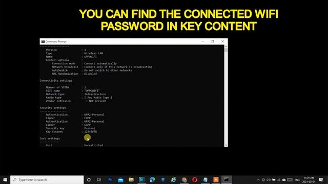 Show Wi-Fi Password from CMD prompt ( Easy trick ) and from Network setting in Windows 10/8/7/XP смотреть онлайн