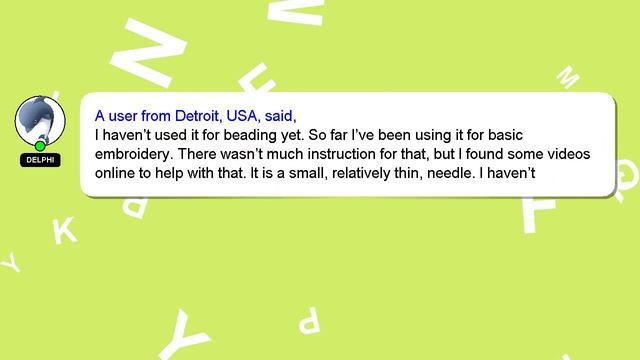 Clover 9900 Kantan Couture Bead Embroidery Tool- Amazon Review