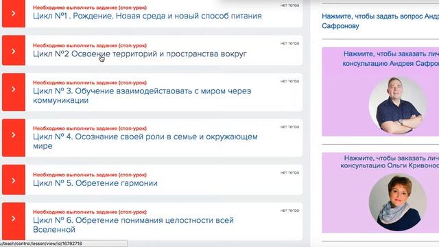 8 циклов развития сознания. Обзор курса