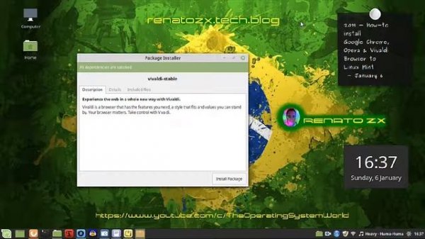 2019 - How to install Google Chrome, Opera & Vivaldi Web Browsers on Linux Mint 19.1 - January 6