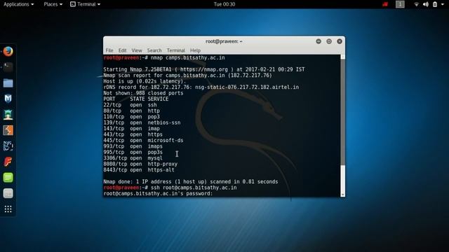 Nmap tutorial kali linux смотреть онлайн