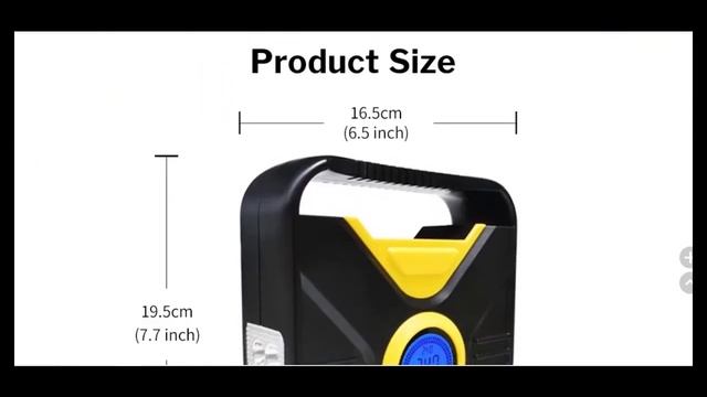 12V Portable Air Tire Inflator Multifunctional Air Compressor