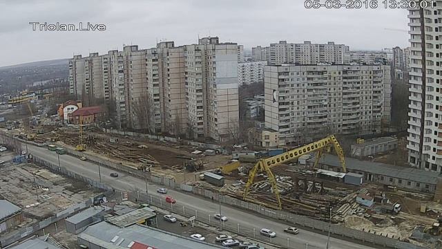 Triolan.Live - Харьков, строительство станции метро "Победа" (05-03-2016) смотреть онлайн