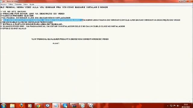 tutorial-baixar e instalar songr смотреть онлайн
