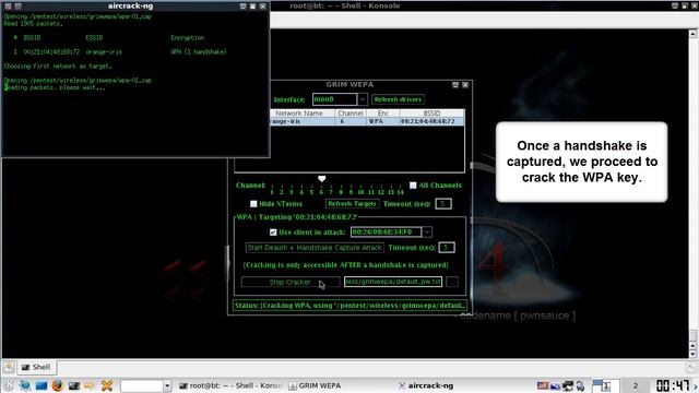 GRIM WEPA on BackTrack R1 with rtl8187 and r8187 смотреть онлайн