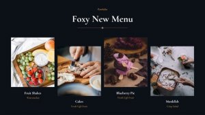 Контрастная презентация ресторана или кафе