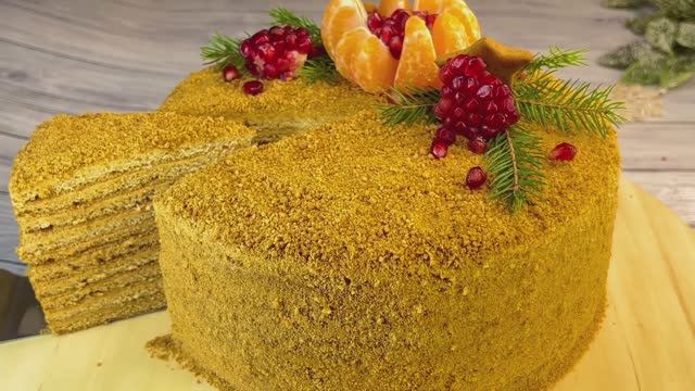 КАРАМЕЛЬНЫЙ МЕДОВИК!!! Самый вкусный Медовый ТОРТ! Тает во рту! смотреть онлайн