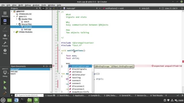 3. Signals and Slots смотреть онлайн