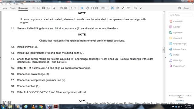 AIR COMPRESSOR ASSEMBLY смотреть онлайн