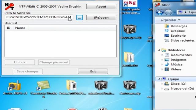 Como conseguir las contraseñas de usuarios en windows facil con el programa ntpwedit смотреть онлайн