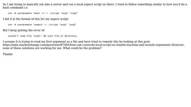 Unix & Linux: Run a local expect script on a remote server? (2 Solutions!!) смотреть онлайн