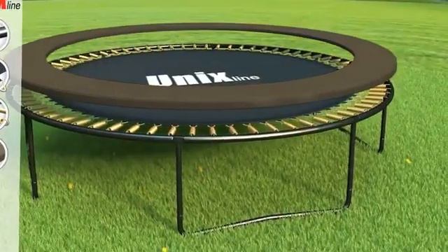 Батут UNIX Line Inside (Black&Brown).