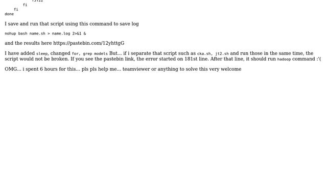Unix & Linux: Script broken after for-done ended смотреть онлайн