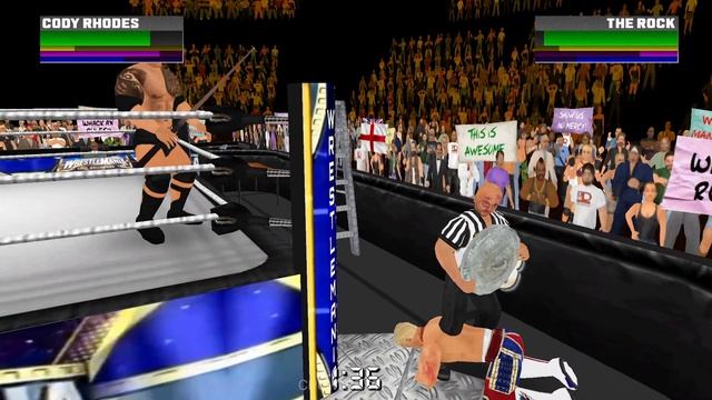 Wrestling Empire: Last Man Standing - Cody Rhodes vs The Rock! смотреть онлайн