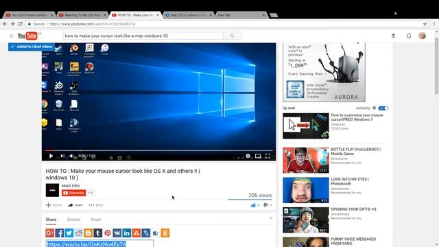 HOW TO GET YOUR CURSOR TO LOOK LIKE A MAC OS X CURSOR FOR WINDOWS 10 смотреть онлайн