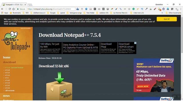 what is notepad++ and how to install? in telugu смотреть онлайн