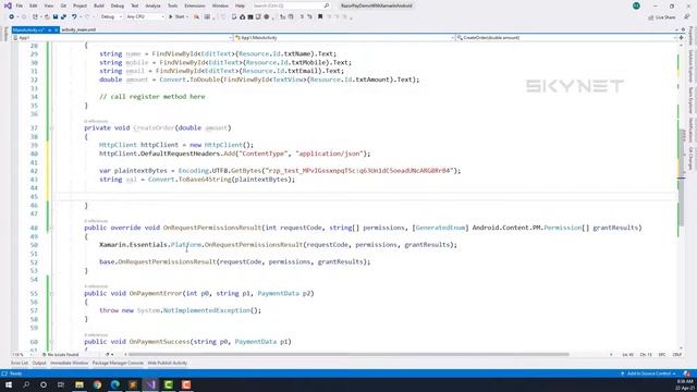 Razorpay payment gateway integration with Xamarin Android смотреть онлайн