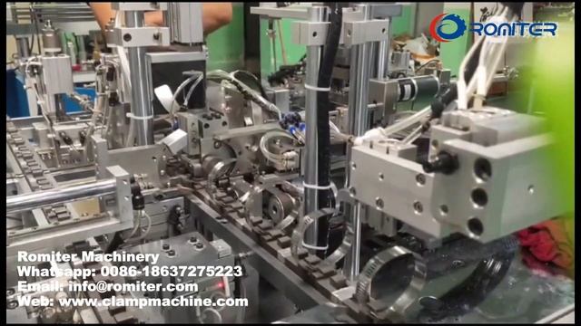 Автоматическая машина для сборки хомутов с червячной передачей смотреть онлайн