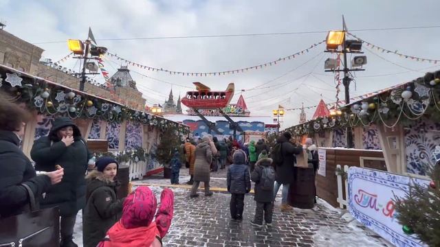 Гуляем на ГУМ ярмарке🎄 Все одно и то же🤦♀️ Не попала на карусель