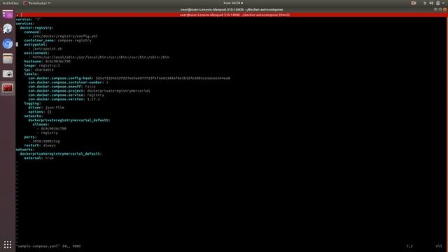 Docker generate compose file dari container berjalan смотреть онлайн