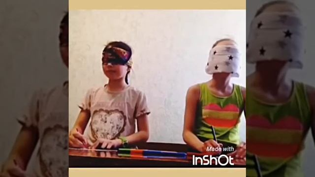 Челленж ,, Нарисуй с закрытыми глазами" С Дариной! смотреть онлайн