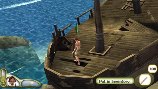 Рыбалка и первые друзья. Sims castaway PSP. Прохождение #2 смотреть онлайн