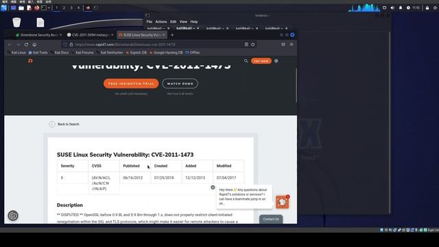 Vulnerability Analysis ( Part 2 ) - nikto, unix-privesc-check, gvm смотреть онлайн