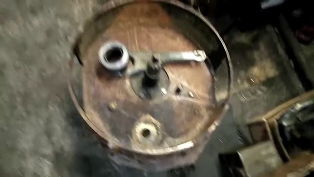 Самодельный мини трактор -  13, делаем крепление выжимной вилки