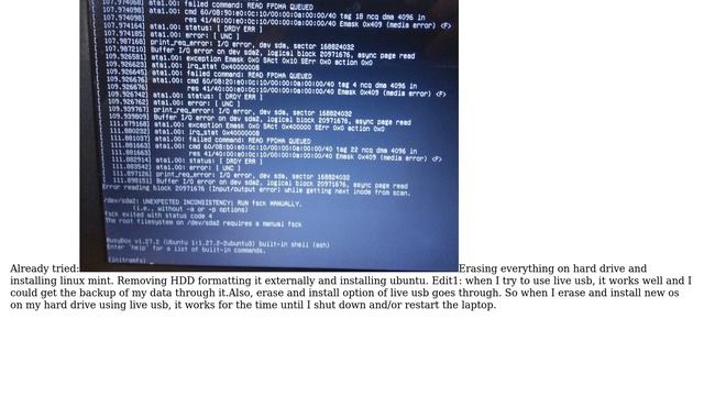 Unable to boot : with linux mint смотреть онлайн