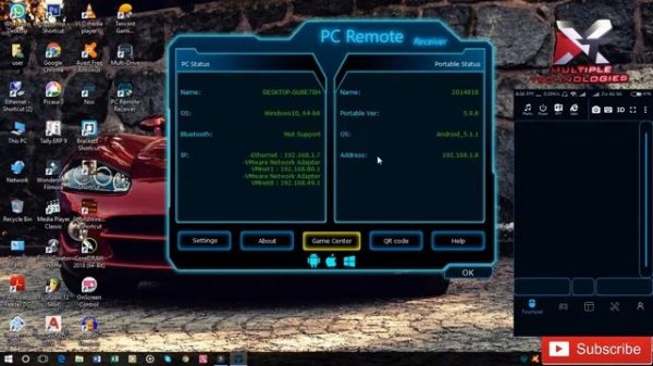 pc remote | how to control pc with your smartphone | remote desktop | multipletechnologies