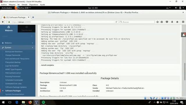 Configuración Servidor FTP - Debian WEBMIN смотреть онлайн