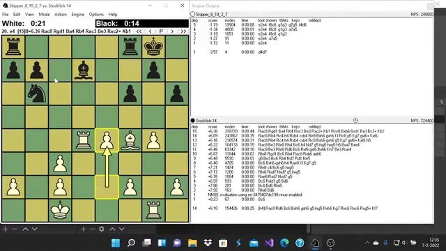 Chess engine beating Stockfish 14 on time in a hyperbullet chess game смотреть онлайн