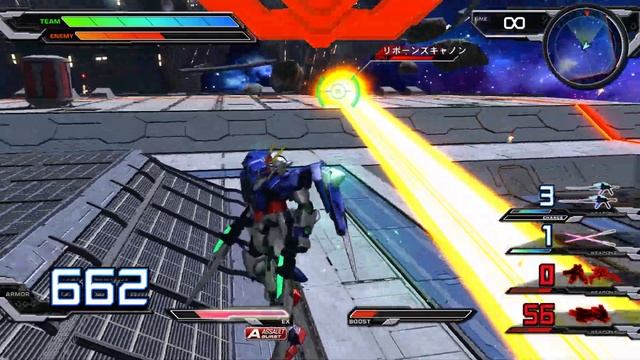 [EXVS] GN-0000 Gundam+GNR-010 00 Raiser -1v1 Exteme- (RPCS3) смотреть онлайн