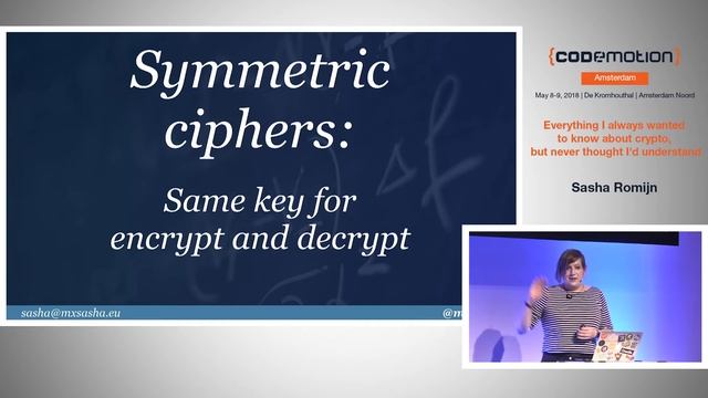Everything I always wanted to know about crypto - Sasha Romijn - Codemotion Amsterdam 2018 смотреть онлайн