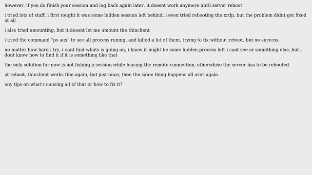 Unix & Linux: Annoying problem w/ xrdp смотреть онлайн