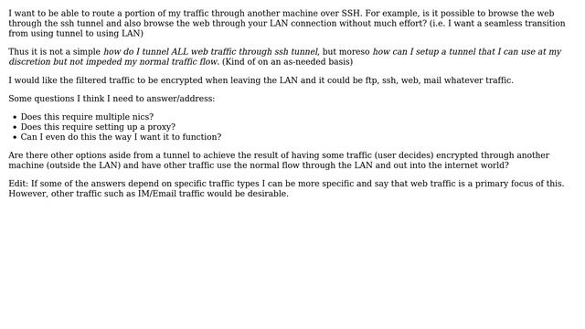 Unix & Linux: Tunnel traffic through another machine over ssh смотреть онлайн