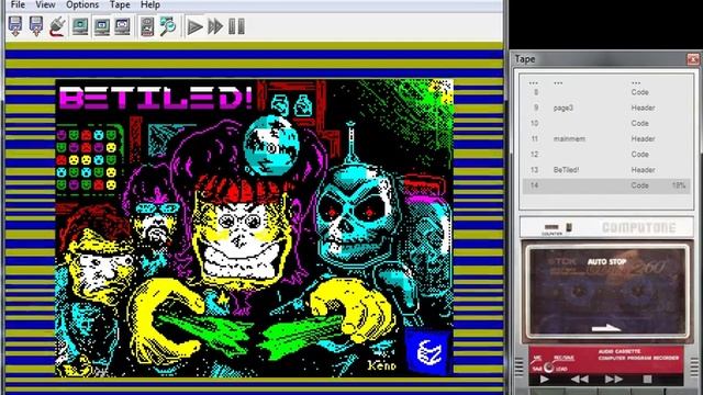 BeTiled - ZX Spectrum - emulador SpectrumAnyWhere 1.1 - testeado Windows 7 x64 смотреть онлайн
