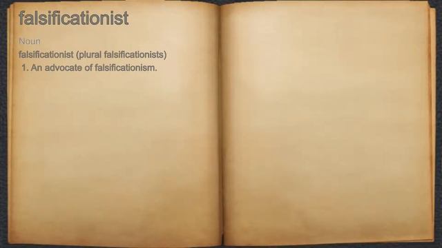 What Does Falsificationist Mean?