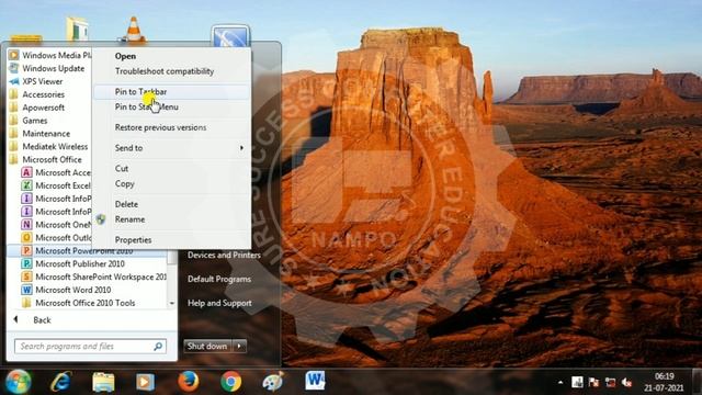 How to Pin Items To Task Bar Win 7 | how to pin or unpin program to taskbar and start menu смотреть онлайн