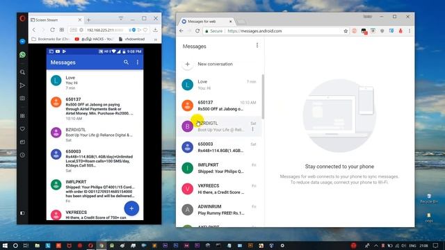 Use your phone from any browser || Android messages for web is here || tamil hacks смотреть онлайн
