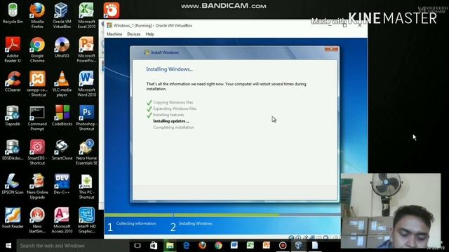 Cara install Windows 7 di virtualbox смотреть онлайн