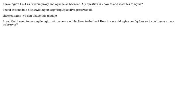 DevOps & SysAdmins: How to add module to nginx on CentOS 6? смотреть онлайн