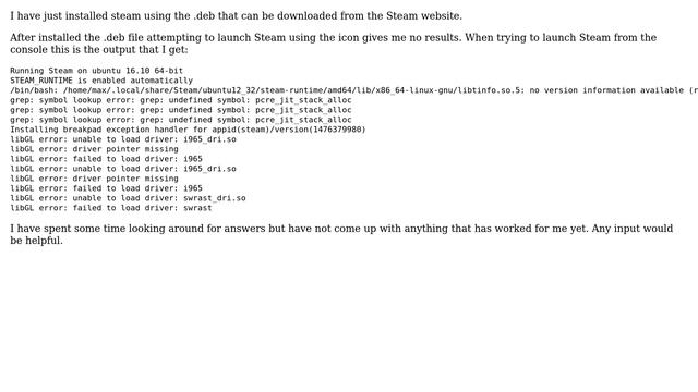 Ubuntu: Steam Does Not Open After Install смотреть онлайн