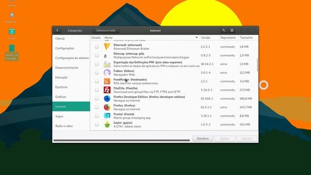 Manjaro Linux 17.1 com interface XFCE versão minimal смотреть онлайн