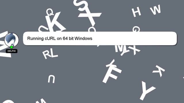 Running cURL on 64 bit Windows смотреть онлайн
