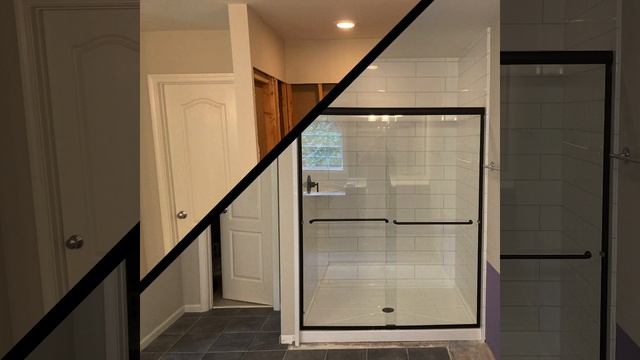 Walk-in shower with sliding doors смотреть онлайн