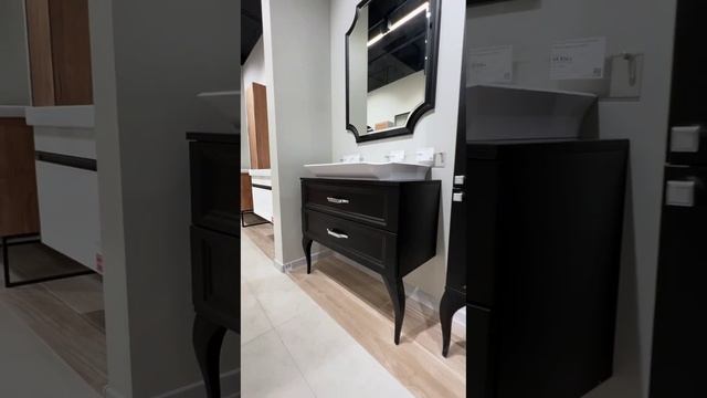 Тумба с раковиной «Aqwella 5 Stars» LaDonna 85 (LaDonna) чёрная смотреть онлайн